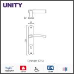 Stainless Steel Fire Door Lever Handle EN1906 and EN1634 Satin Finish