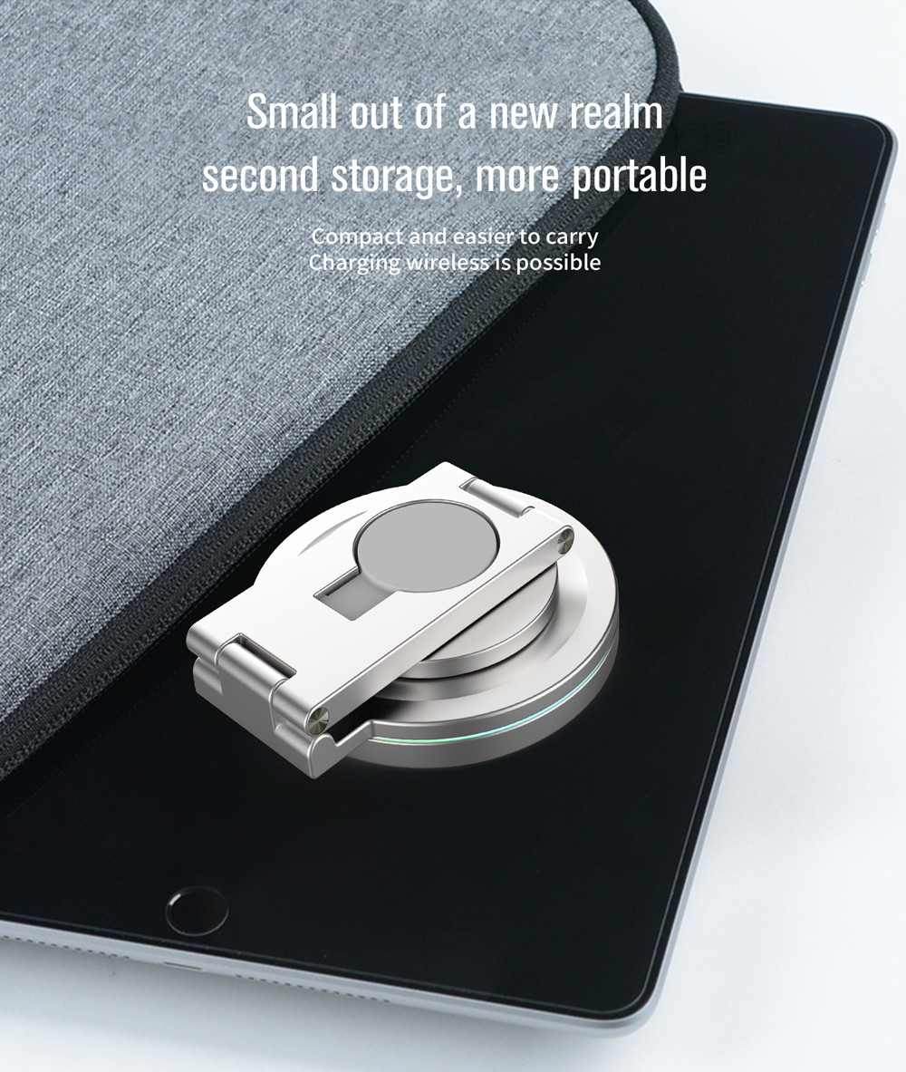 360-Degree Rotation 15W Magnetic Wireless Charger with Type C Cable 98.3*24.7*95.8mm