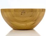 Organic Handmade Bamboo Wood Salad Bowl for 8inch x 4inch Diameter