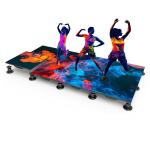 P3.91 Interactive LED Dance Floor Display SMD1921 IP54 Waterproof 500*500mm