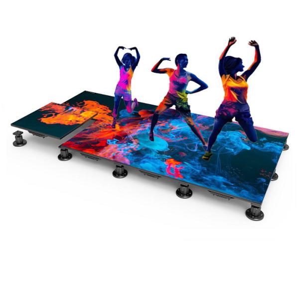 P1.95 Interactive LED Dance Floor Display 500x500 All-Weather Protection For