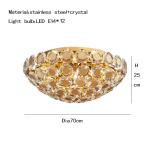 Modern LED Crystal Chandelier Luxury gold ceiling lamp(WH-CA-52)