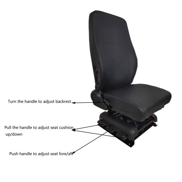Height Adjustable Simulation Seat Narrow Backrest Static Seat