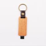 Wooden Leather Embossing Logo Gift USB Flash Drive 80MB/S European Standard