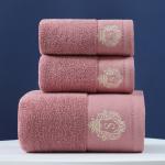 Customized Logo Embroidered Pure Cotton Towel Sets Soft and Absorbent Perfect