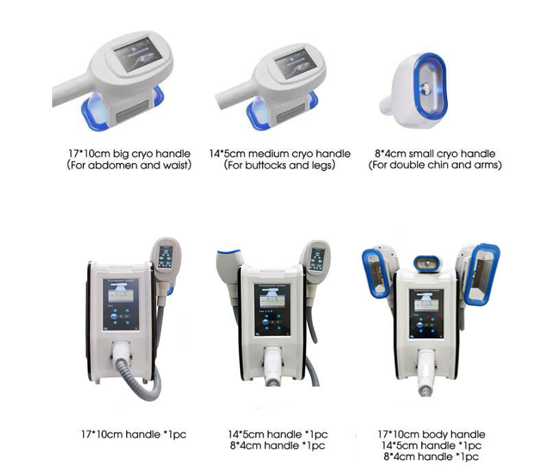 Dual Handle Chin And Body Shaping Cooling Pads Cryolipolysis Machine