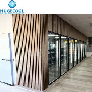 Wholesale Distribution Walk in Cooler with 6 Inch PU Panel and No Heating Cooler Glass Door from china suppliers