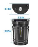 Constantly Bright Solar Garden Wall Light 5V 150MA Solar Panel Waterproof