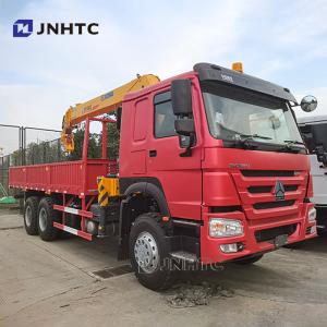 Wholesale Howo 6x4 Straight Arm Crane Truck 10 Wheels 340hp Cargo With Crane Truck from china suppliers