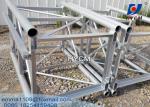 Machinery Spare Parts 76*6mm Galvanized Mast Section For Building Hoist