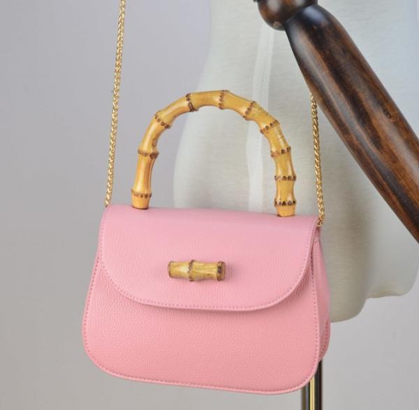 Quality European and American fashion female summer new bamboo bag embossed PU chain shoulder diagonal package for sale