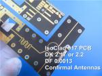 62mil IsoClad 917 PCB 2-layer Immersion Gold Green Soldermask Circuit