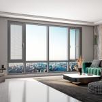 70S Heat Insulation Coefficient Tempered Glass Aluminium Casement Windows for