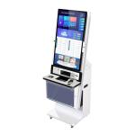 Official Management Building Self Service Kiosk Payment Terminal Metal Key Board