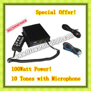 Wholesale CJB-100Z Car Siren, 100W, 2 light switches, 10 tones, volume adjustable from china suppliers