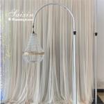 Factory Supply High Quality Adjustable Chandelier Aluminum Metal Frame Stand For