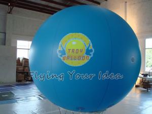 Wholesale Blue Inflatable Advertising Balloon Filled Helium Gas with 0.18mm PVC for Outdoor Advertising from china suppliers