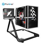 Black Virtual Reality Flight Simulator Cockpit Outdoor Amusement Park Equipment