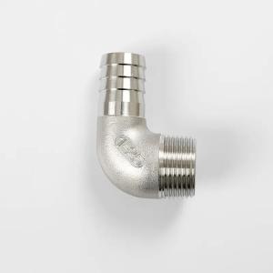 Wholesale Customized Support 304 Stainless Steel Shower Hose with Hose Barb and Thread Elbow from china suppliers