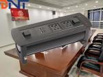 double universal power plug aluminum alloy material electric table flip up