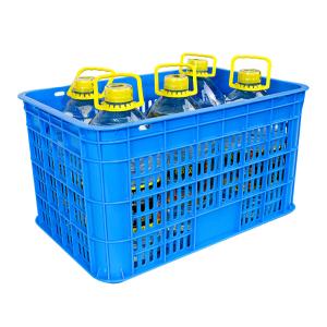 Wholesale Customized Logo HPDE Plastic Turnover Storage Crate Box for Fruits and Vegetables from china suppliers