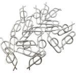 Silver 304SS Universal Rue Clip Stainless Steel 3/8" Jacobs Ladder Pin Quick