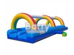 Commercial Rainbow Inflatable Water Slide Inflatable Slip And Slide For Kids