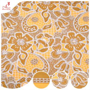 Wholesale Manual DIY Lace Fabric Water Soluble Organza 3D Embroidery Floating Pattern Clothing Accessories from china suppliers