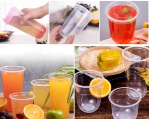 Wholesale 95-700ml Plastic U Shaped Blister Food PP cup with Milk tea fruit juice from china suppliers