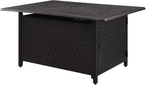Wholesale Rectangular Aluminum LPG Gas Square Fire Pit Uses 20 Pound Propane Tank from china suppliers