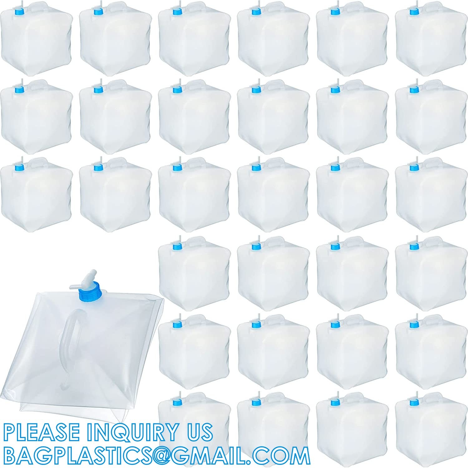 5L 10L 15L 20l Foldable And Portable Outdoor Sports Camping Hiking Gallon Water Carrier Collapsible Container