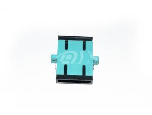 Wholesale Ocean blue SC / UPC Fiber Optic Adapter with Flange For Telecommunications from china suppliers