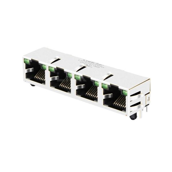Pulse E5J88-24CJ24-L Compatible LINK-PP LPJE401AWNL Tab Up Green/Green LED 1X4