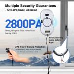 English 240v Robot Window Cleaner ODM White Window Washing Robot
