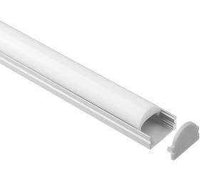 China 60 Degrees LED Strip Light Mounting Channel Surface Mounted Profile 17.3*13.4mm on sale