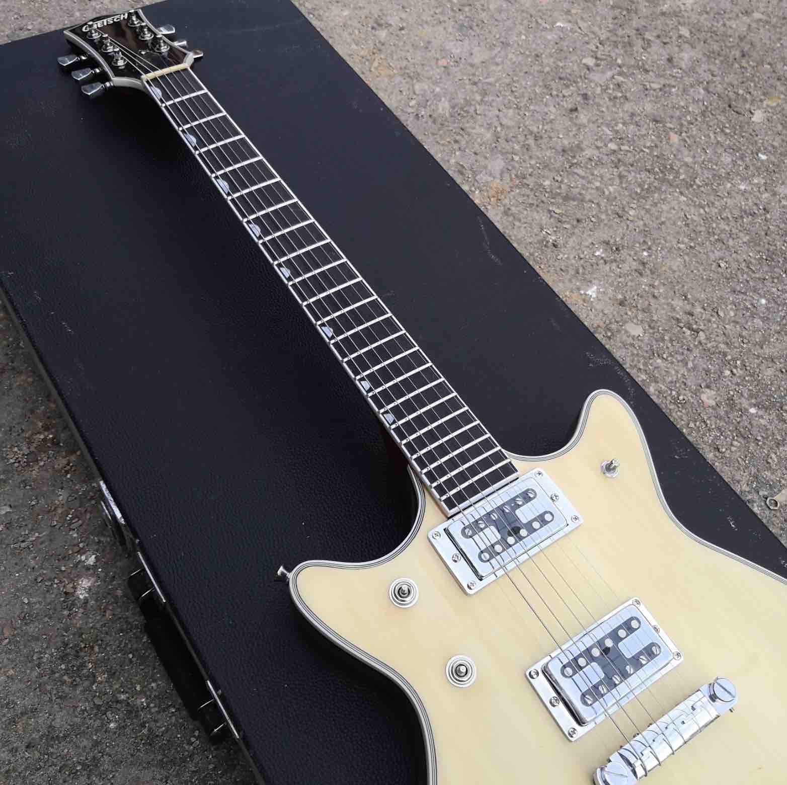 Gretsc Style Electric Guitar in Natural Color with Wrap Around Bridge