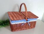 Handmade Natural Willow Wicker Picnic Basket Cheap Lunch Bags Hot sale products