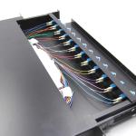 12Port 24 Core LC Duplex Patch Panel Cabinet 1U Fiber Optic Patch Panel