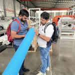 Auto Feeding Plastic Corrugated Pipe Machine / Flexible Corrugated Pipe
