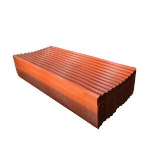 China Orange GI Roofing Sheet Z40 Metal Corrugated Roofing Sheets 6m Corrugated Roofing on sale
