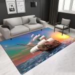 Best quality landscape pattern Customized size living room area rug office