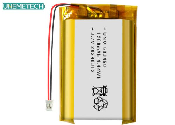 3.7V 1200mAh Rechargeable Lithium Polymer Battery 603450 with CE Approved for