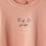 Custom Plain Pullover Cotton Women Crew Neck Shirt Casual Sweatshirt