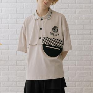 Wholesale Boy / Mens Trendy T Shirts Patchwork Pattern Short Sleeve Fabric Weight 180 Grams from china suppliers