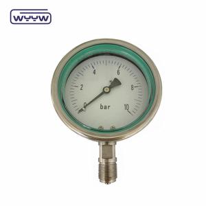 Wholesale shock resistant back brass mount pressure gauge customized range from china suppliers