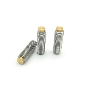 Wholesale Long 304 Stainless Steel M2 Set Screws , GB Brass Tipped Grub Screws from china suppliers