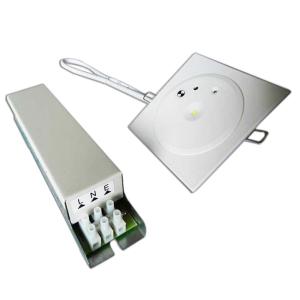 Wholesale Ceiling Recessed Chargeable Emergency Light 1*3W SMD White LED from china suppliers