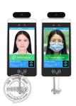 Android Office Staff Attendance Facial Recognition Thermometer Height Adjustable