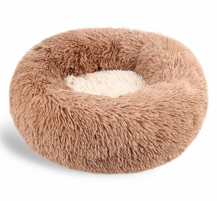 Two-color pet long-hair bed