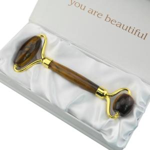 Wholesale Custom Tiger Eye Face Jadeite Stone Jade Stone Rollers Handmade from china suppliers